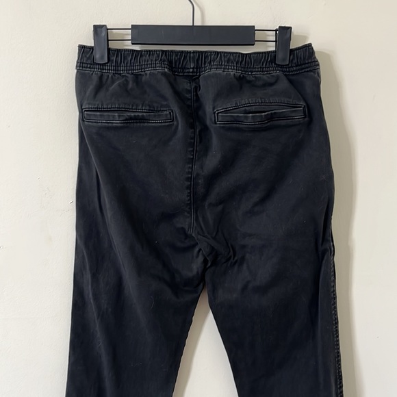 Hollister Men’s Black Twill Joggers Size XS Tall - Picture 9 of 11